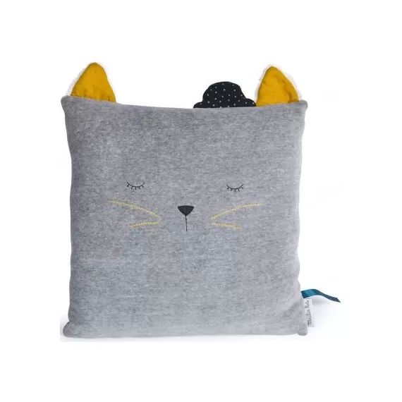 Coussin chat Fernand Les Moustaches (30 x 30 cm)