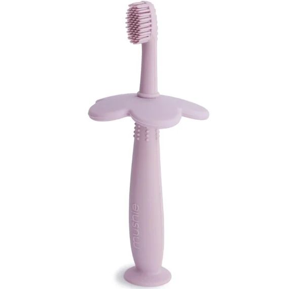 Brosse à dent d&rsquo;apprentissage fleur Soft lilac