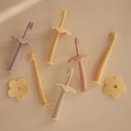 Brosse à dent d’apprentissage fleur Soft lilac