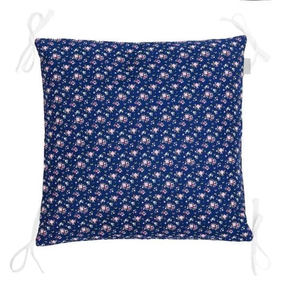 Sevira Kids – Taies de coussin pour tour de lit modulable, FAIRY FLORE Bleu Marine TU bleu