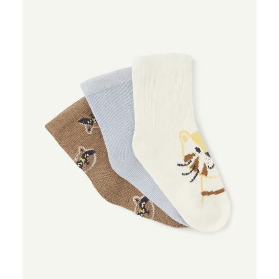 Lot de 3 chaussettes hautes bébé garçon thème chats –  – Soldes