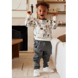 Ensemble Sweat Et Pantalon En Molleton Touctouc Gris