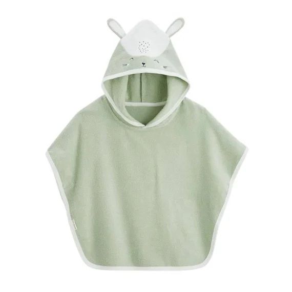 Poncho De Bain Bébé Be Happy 3-5 Ans – Petit Beguin – Vert – 100% Coton – Mixte Vert