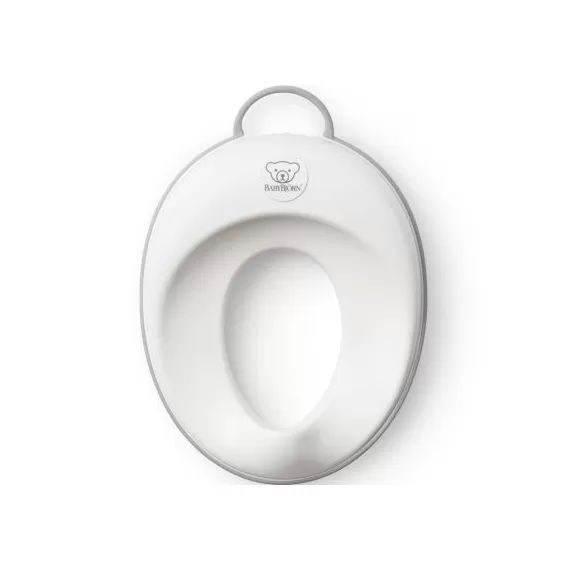 Réducteur de toilettes Gris et blanc
