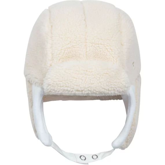 Chapka en sherpa doublée Garçon Beige