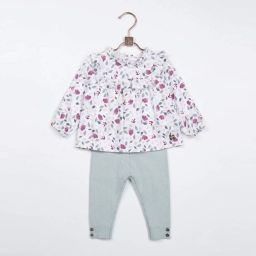 Blouse volantée Fille Blanc