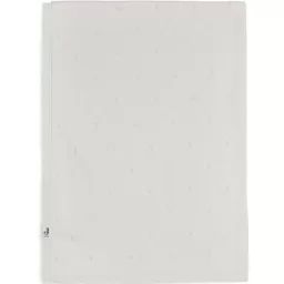 Couverture en coton bio Pointelle Ivory (75 x 100 cm)