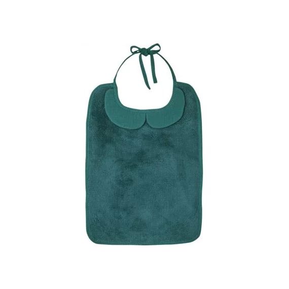 Bavoir à nouer Soft Bambou vert paon
