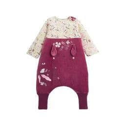 Turbulette D&rsquo;hiver En Velours Avec Pieds Retroussables Et Manches Amovibles Mila Rose