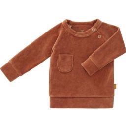 Sweat de pyjama en velours bio Copper (3-6 mois : 60 à 67 cm)
