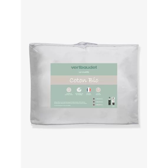 Couette tempérée coton bio blanc