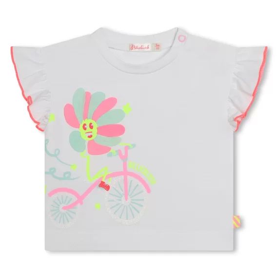 T-shirt à manches courtes Fille Blanc