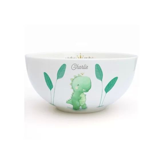 Bol en porcelaine Dinosaure (personnalisable)