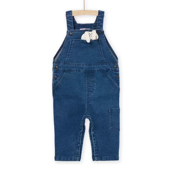 Salopette À Animation Panda 3d – Denim