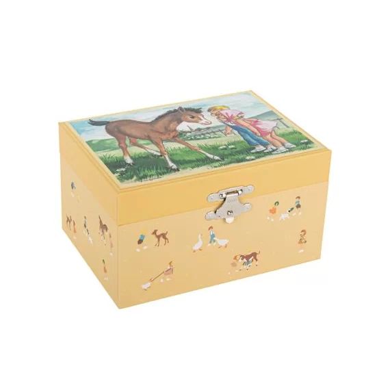 Boîte à bijoux musicale jeune cheval Mémoire d&rsquo;enfance Jeanne Lagarde