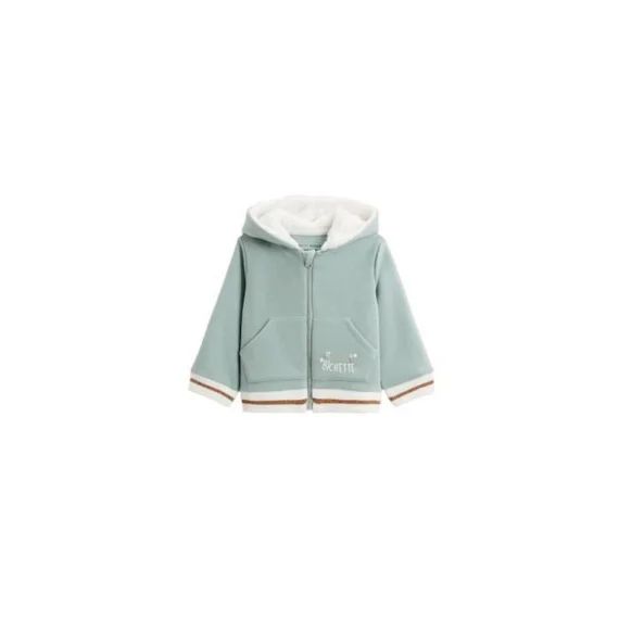 Sweat-shirt À Capuche Bébé En Molleton Alma Bleu