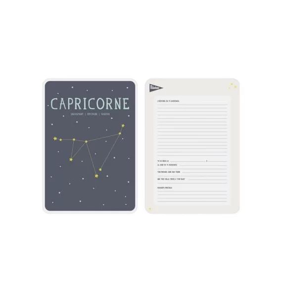 Affiche signe astrologique Capricorne (21,4 x 32,5 cm)