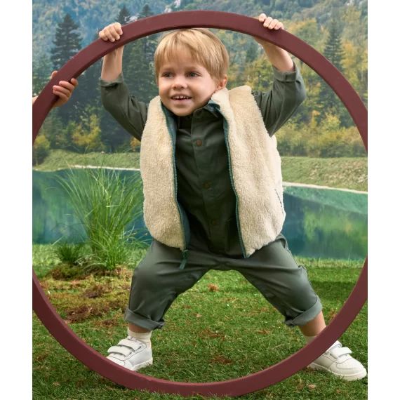 Doudoune bébé garçon réversible en rembourrage recyclé –  – Soldes