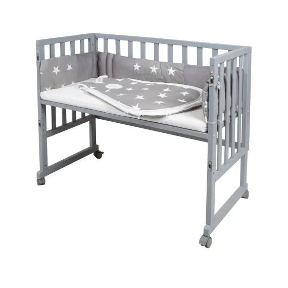 Berceau Cododo 3en1 Complet Avec Gigoteuse Sternenzauber Gris Taupe