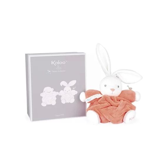 Peluche Plume patapouf lapinou corail (16 cm)