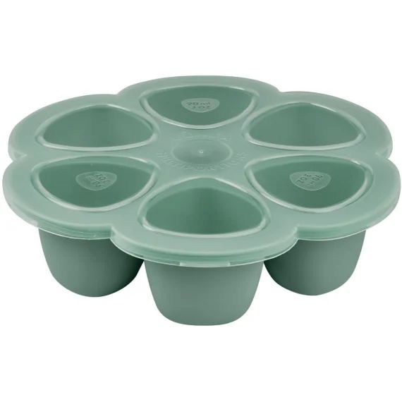 Moule de congélation multi portions silicone Sage green (6 x 90 ml)