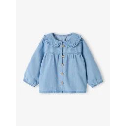 Blouse en denim léger bébé denim bleached