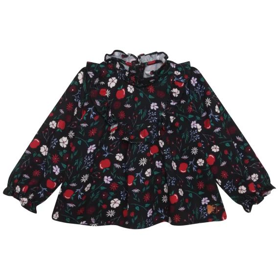 Blouse à col fantaisie Fille Violet