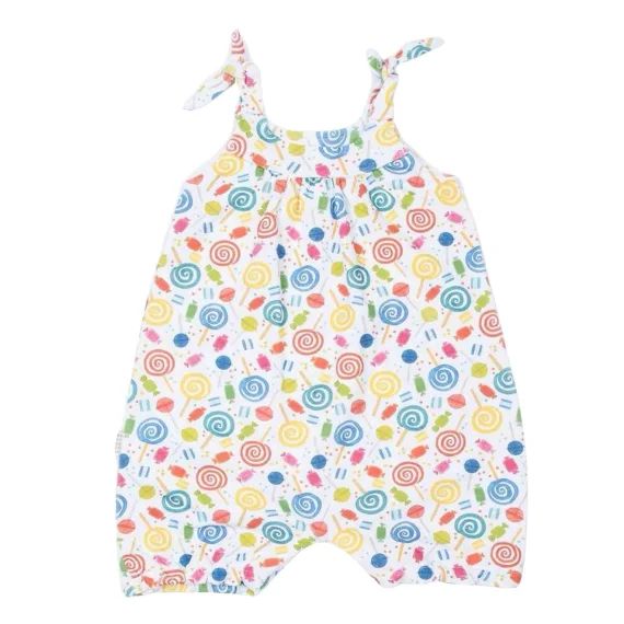 Combishort Bébé Fille En Coton Bio Candy Multicolore