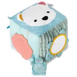 Cube d&rsquo;activités en tissu Océan