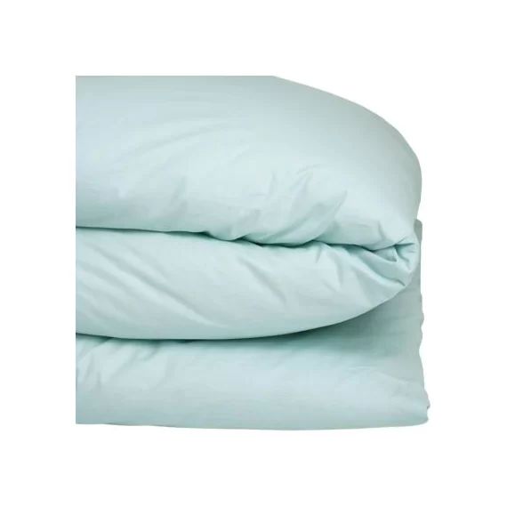 Housse de couette bébé en coton bio Bleu céladon (100 x 140 cm)