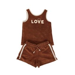 Ensemble tee-shirt short fille/garçon 9-12 mois