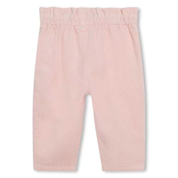 Pantalon en velours côtelé Fille Rose
