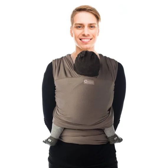 Écharpe De Portage En Coton Biologique Tricot Slen Taupe