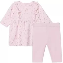 Ensemble robe + legging Fille Rose