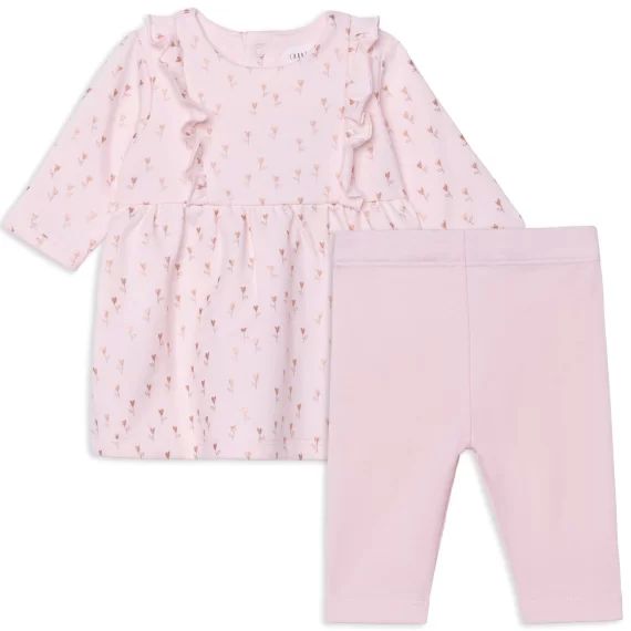 Ensemble robe + legging Fille Rose