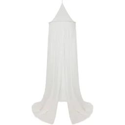 Ciel De Lit En Coton Blanc Cassé