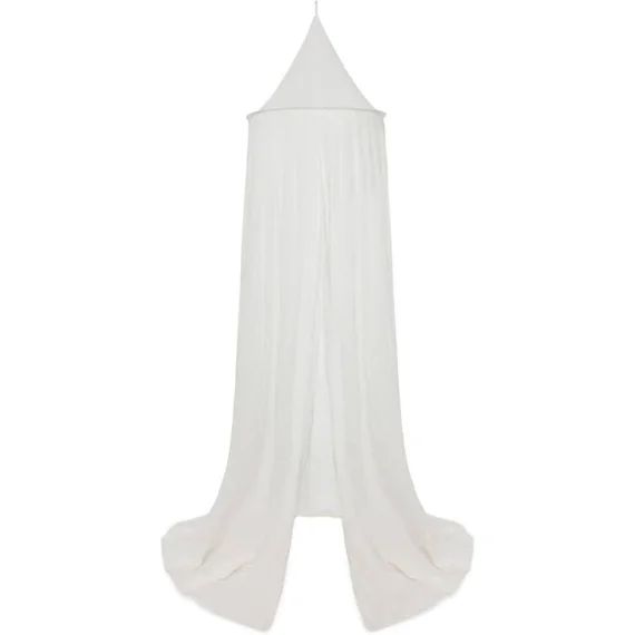 Ciel De Lit En Coton Blanc Cassé