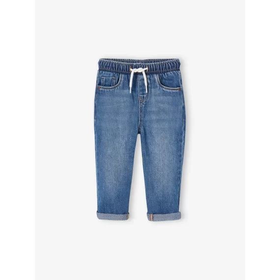 Pantalon en denim bébé taille élastiquée denim brut