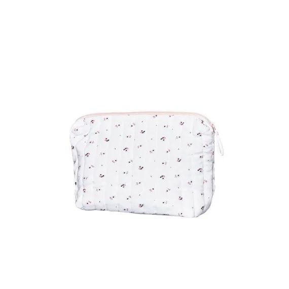Trousse de toilette en coton Bio blanc blanc
