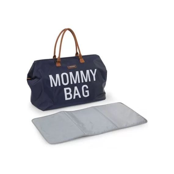 Sac à langer à anses Mommy bag bleu marine
