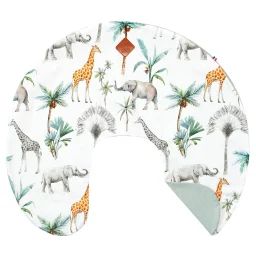 Housse Pour Coussin D’allaitement Ergonomique Safari Safari, Vert, Gris, Blanc