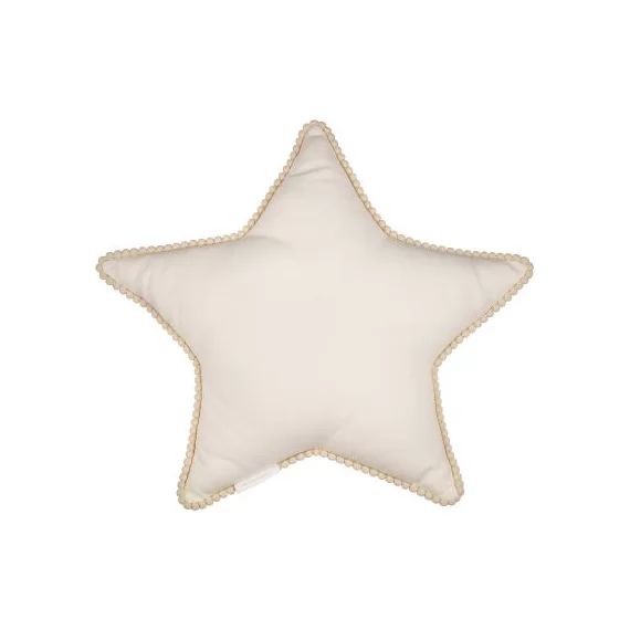 Coussin étoile vanille Boho (44 cm)