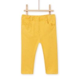 Pantalon Jaune À Pois Et Poches C?urs Bébé Fille