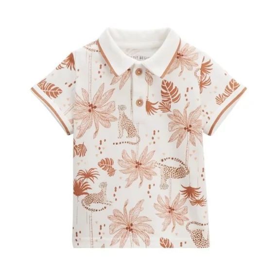 Polo Garçon Oasis Blanc