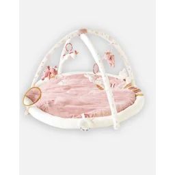 Tapis D&rsquo;éveil Veloudoux Lina & Joy – Noukie&rsquo;s – Avec Arche Jouet – Effets Sonores – Polyester Beige