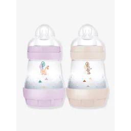 Lot de 2 biberons 160 ml MAM Easy Start anti-colique Nature Guardian lilas + sable