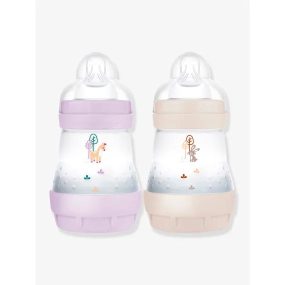 Lot de 2 biberons 160 ml MAM Easy Start anti-colique Nature Guardian lilas + sable