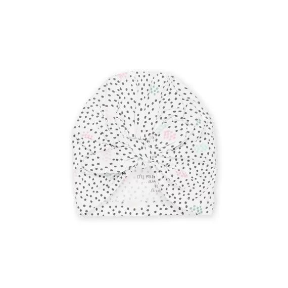 Bonnet À Imprimé Pois – Ecru