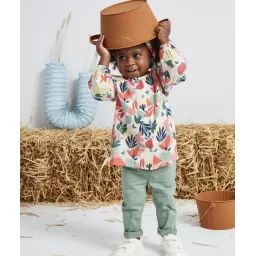 Pantalon tregging bébé fille vert –  – Soldes