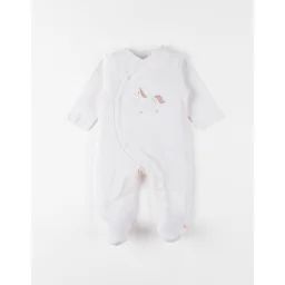 Pyjama Bébé Jersey Fantaisie Blanc